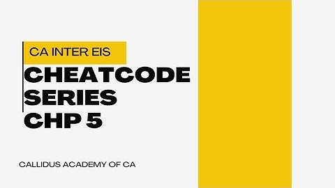 CA inter EIS cheatcodes - Chp 5 - Core Banking System