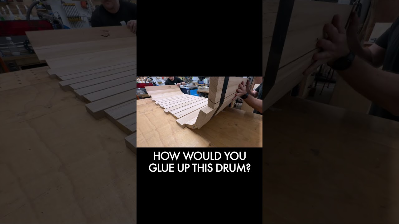 What's the best way to glue up a drum?