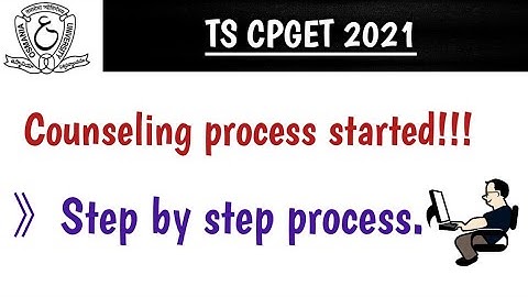 TS CPGET 2021 Counseling process started | Certificate verification |TS CPGET.