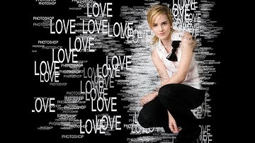 Simple & Easy Text portrait effect   photoshop tutorial cs6   effects