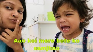 Son missing dad | hindi vlogs | Indian NRI mom | Indian vlogger in USA | Hindi vlogs in USA