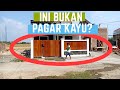 Ide  pagar rumah minimalis,bukan kayu asli,tapi mirip kayu. Materialnya kuat untuk kondisi diluar.