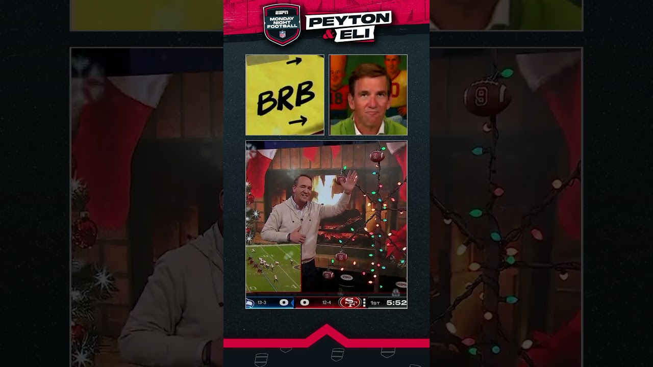 Пейтон и Эли Мэннинг подарили друг другу рождественские подарки в программе ManningCast 😂 | 