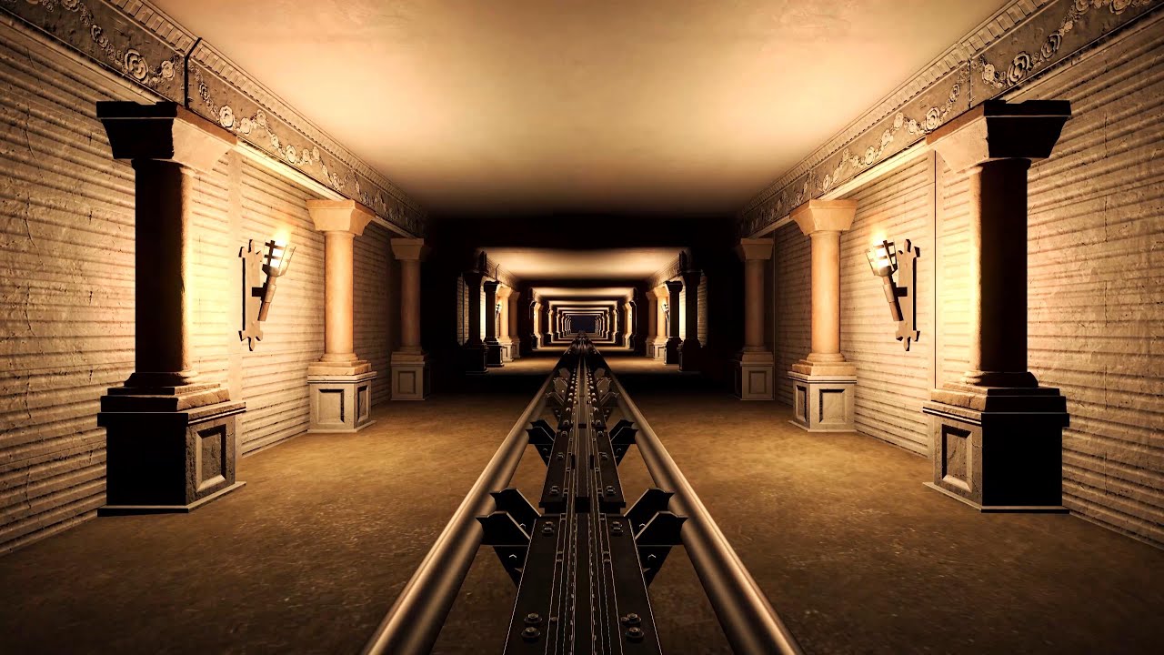 【4K60P】プラネットコースター ジェットコースター 「スフィンクスの復讐コースター」/ REVENGE of the SPHINX Roller coaster at Planet Coaster