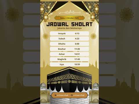 Jadwal Sholat 1 September 2025 Wilayah Surabaya dan Sekitarnya