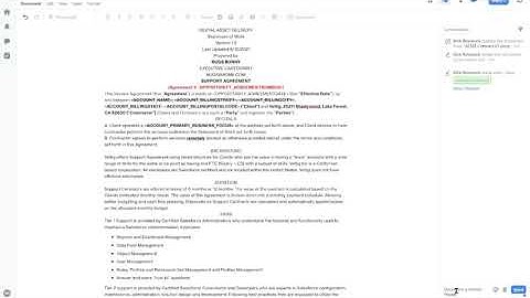 Salesforce Anywhere (Quip) & Salesforce | Contract Review Tool