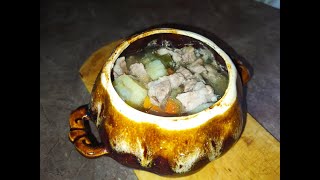 Как готовить в русской печи,, в деревне. Жаркое.Релакс огонь.