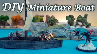 How to Craft a Stir Stick Boat for Miniature Gaming