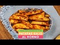 PATATAS GAJO AL HORNO | Cómo hacer patatas bajas en grasas | Riquisimas patatas gajo al horno