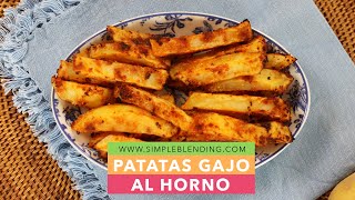 PATATAS GAJO AL HORNO | Cómo hacer patatas bajas en grasas | Riquisimas patatas gajo al horno