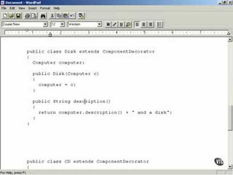 Coding the Decorator Design Pattern