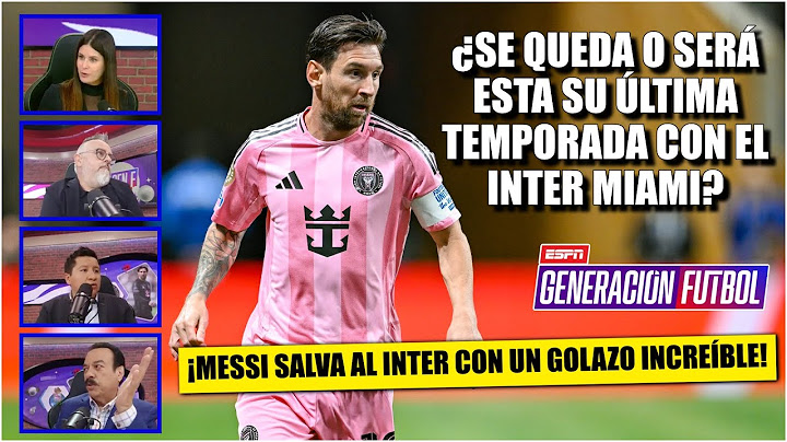MESSI ANOTA un GOLAZO y vuelve a ser HÉROE. ¿Terminará RENOVANDO con el INTER MIAMI? | Generacion F