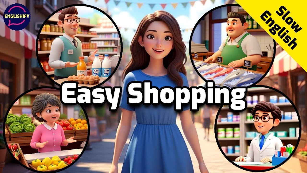 10 Shopping Conversations at the Market | Easy English for Beginners (A1–A2)