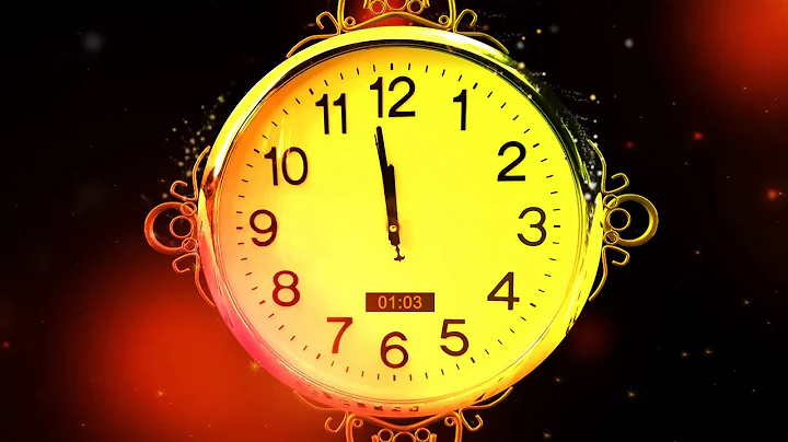 Happy New Year CLOCK 2019 Countdown Timer with Sound Effects + Voice 4K