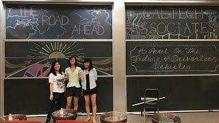This time lapse video showcases a behind-the-scenes look at the
artistic chalk rendering created by three caltech undergraduates
amanda lin (class of 2018, m...