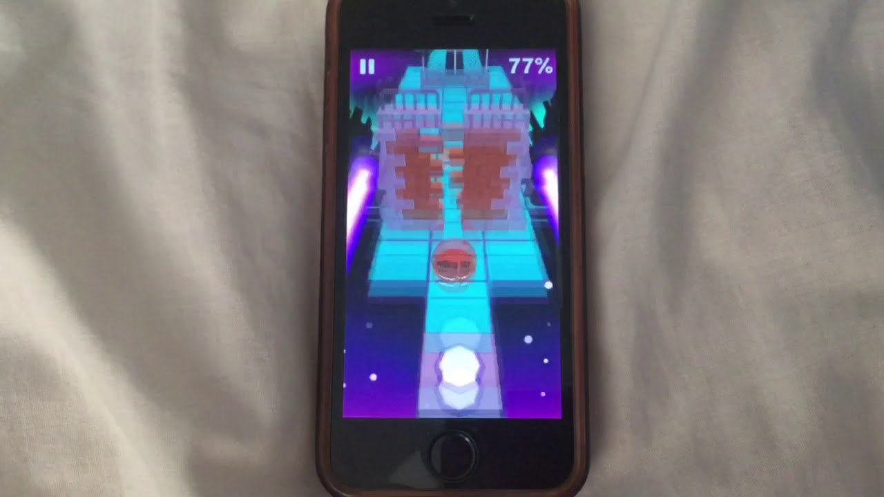 Part 63 of Rolling Sky, gameplay of Street Basketball.