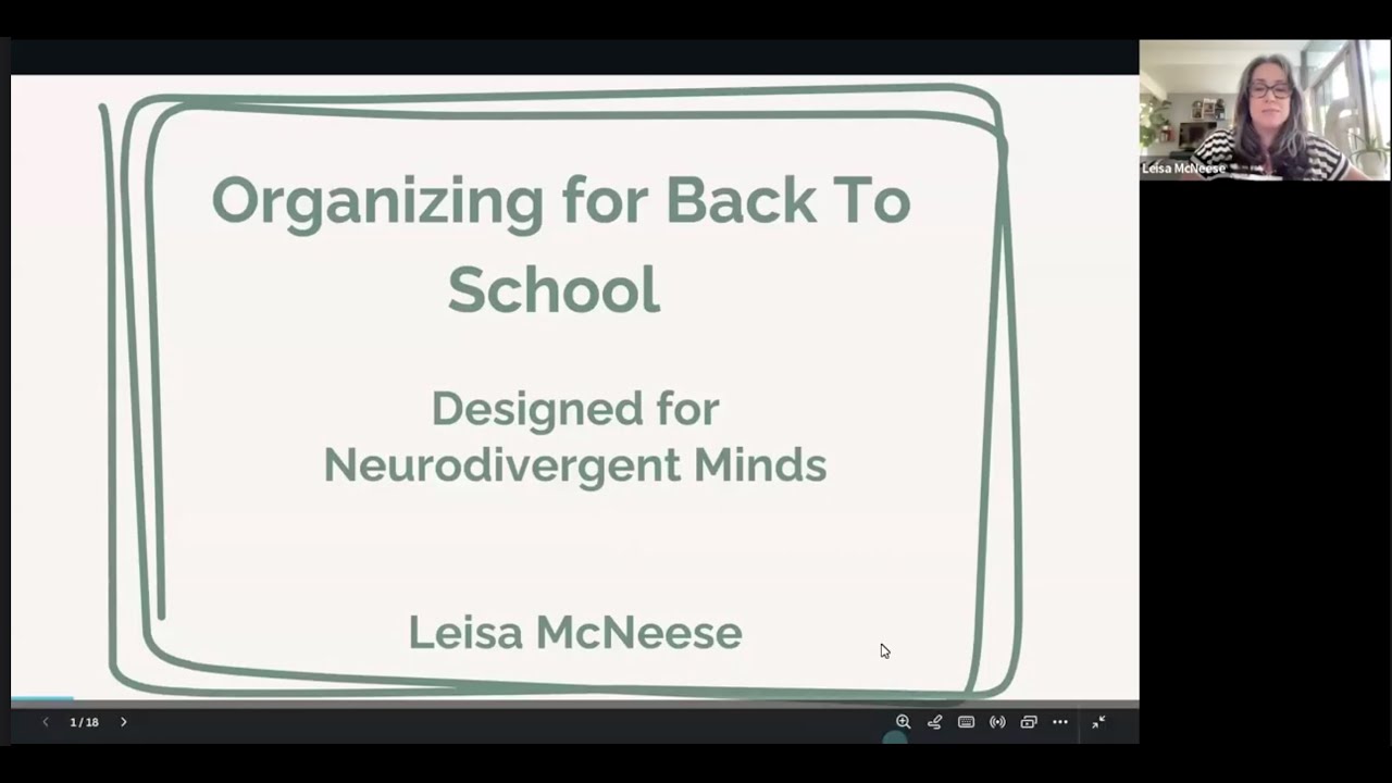 Organizing for Back to School for 2e / Neurodivergent Learners