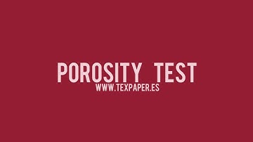 TEXPAPER | POROSITY TEST