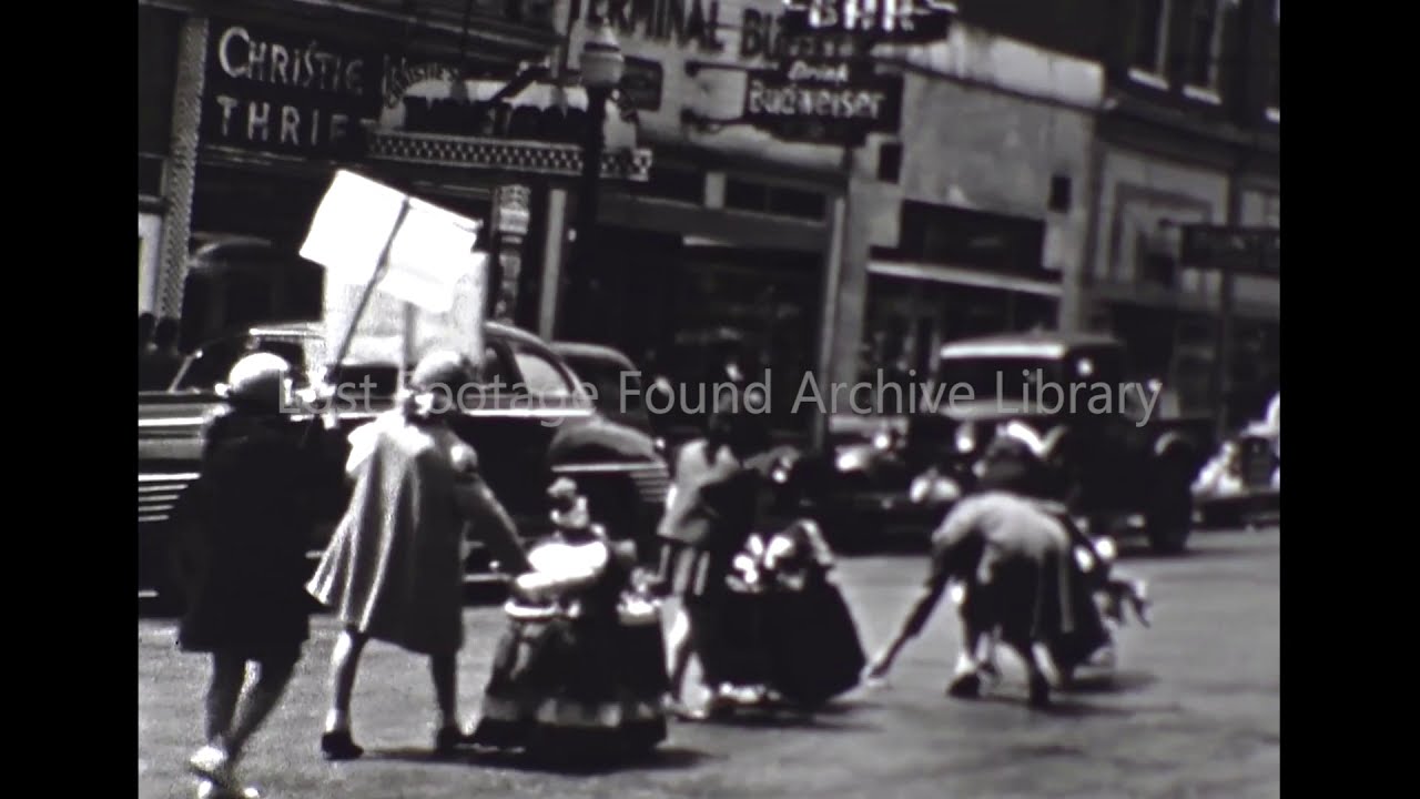 1940s Doll Buggy Parade Archive Footage, Home Movie, 8mm Film YouTube