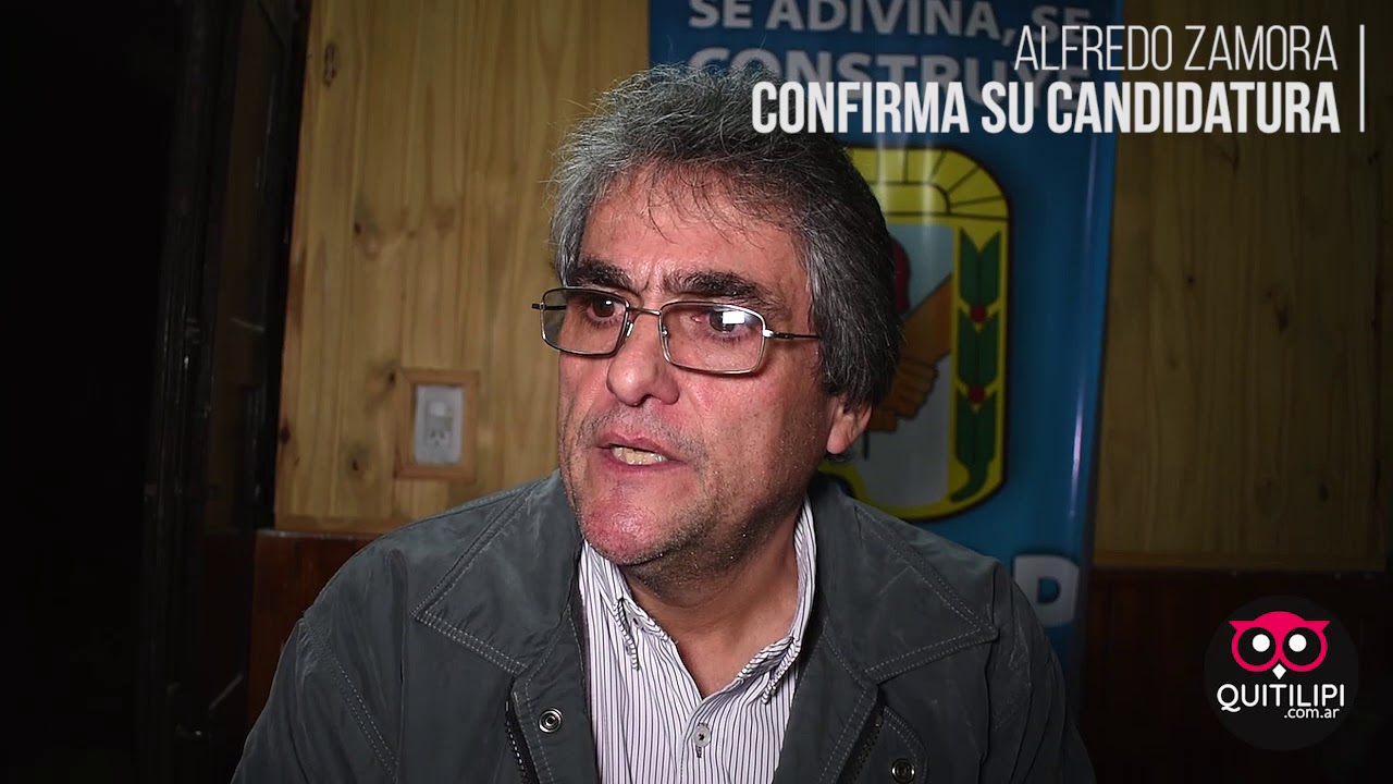 Alfredo Zamora lanzó su candidatura YouTube