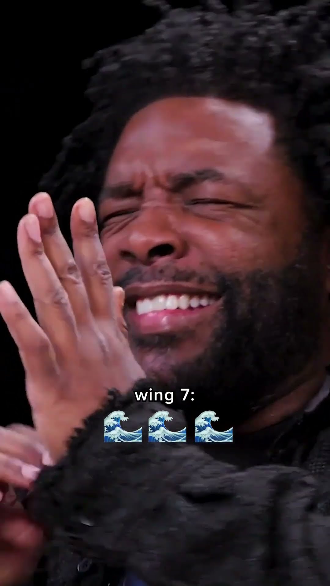 Questlove's reaction to every wing on Hot Ones ?