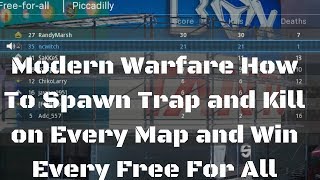 Modern Warfare - How To Spawn Trap on Every Map in FFA & Win Every Game