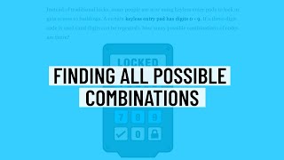 Finding All Possible Cominations - ACT/SAT Math Practice Profile