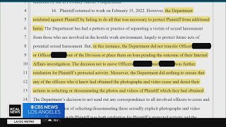 LAPD officer sues department after her nude photos were leaked by her husband