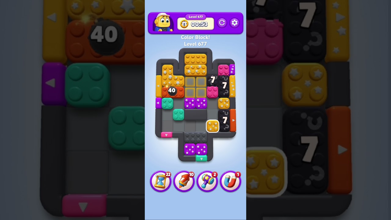 Color Block! Level 677 Solution #shorts - YouTube