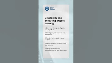Developing and executing project strategy