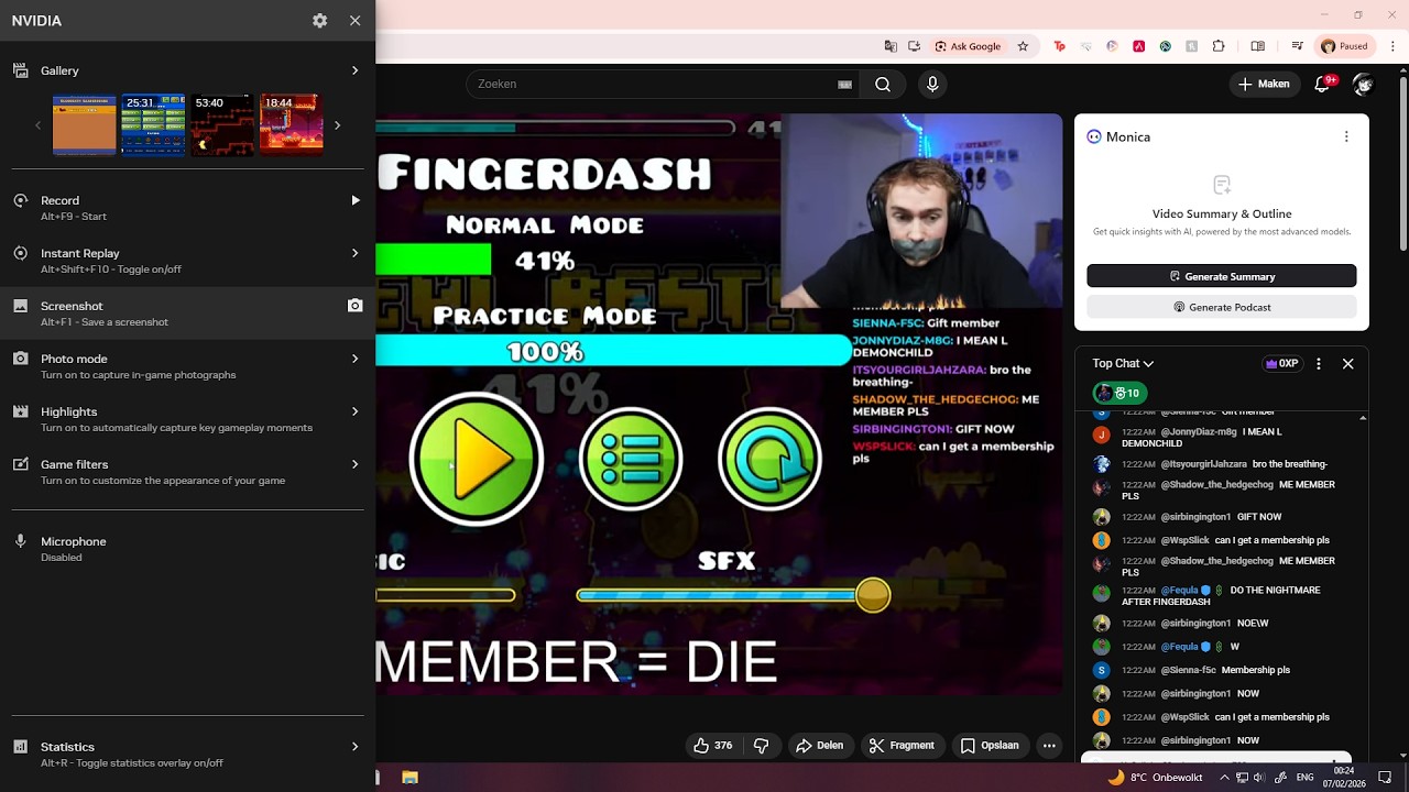 my first stream - YouTube