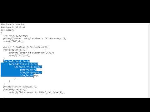 SORT NUMBERS USING malloc()function.(DYNAMIC MEMORY ALLOCATION)