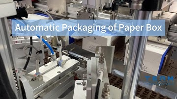 Automatic Packaging of Paper Box#autopacking #paperboxmakingmachine #automation