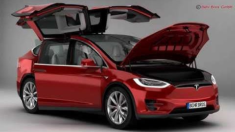 3D Model of Tesla Model X 2017 Review
