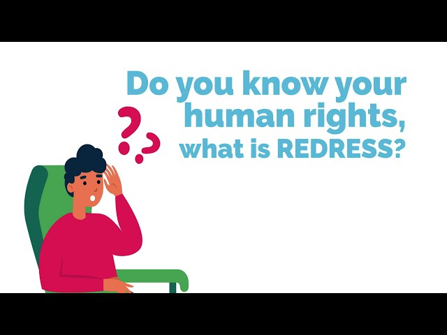 "Redress" as a RIGHT: Part 1