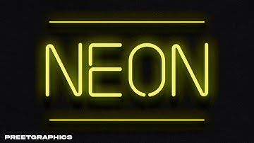 NEON TEXT EFFECT 2021 | Photoshop Text Effect