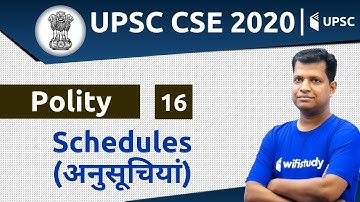 4:00 PM - UPSC CSE 2020 | Polity by Pawan Sir | Schedules