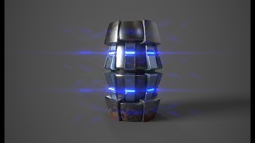 Futuristic Sci-Fi Barrel Modeling in Maya 2017 | Prop Modeling in Maya