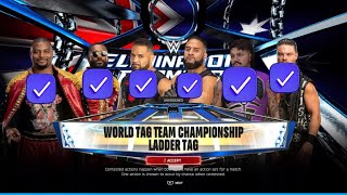 WWE 2K25 TAG TEAM LADDER MATCH FOR THE TAG TITLES ELIMINATION CHAMBER MATCH 4