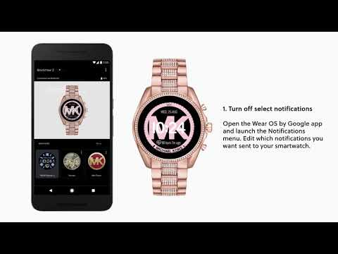 michael kors smartwatch text messages iphone