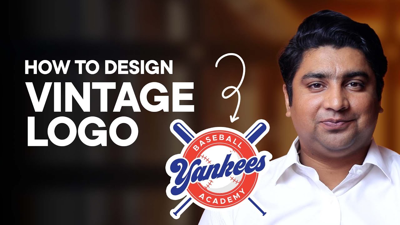 How to Make Vintage Logo Design for Baseball Academy in Illustrator