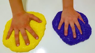 Zehra made fluffy Slime with his cousin Ümmühan