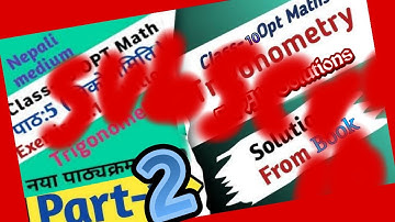 Class 10 || OPT Math || Trigonometry || part-2 || exercise 5.1 || All Solutions By Tech #technepal