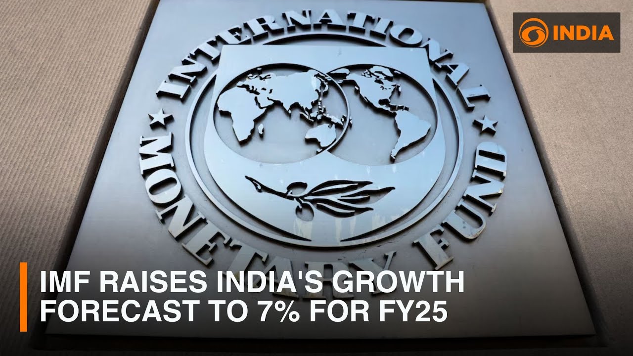 IMF raises India's growth forecast to 7% for FY 2024-25 | DD India ...