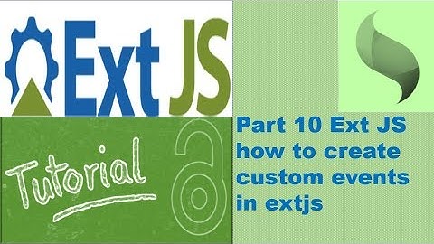 how to create and handle custom events in extjs