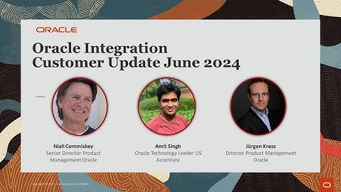 Oracle Integration Product Update Webcast June