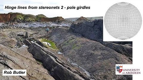 Hinge lines from stereonets 2 - pole girdles.