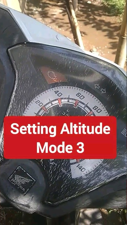 Setting Altitude mode 3 Beat Fi