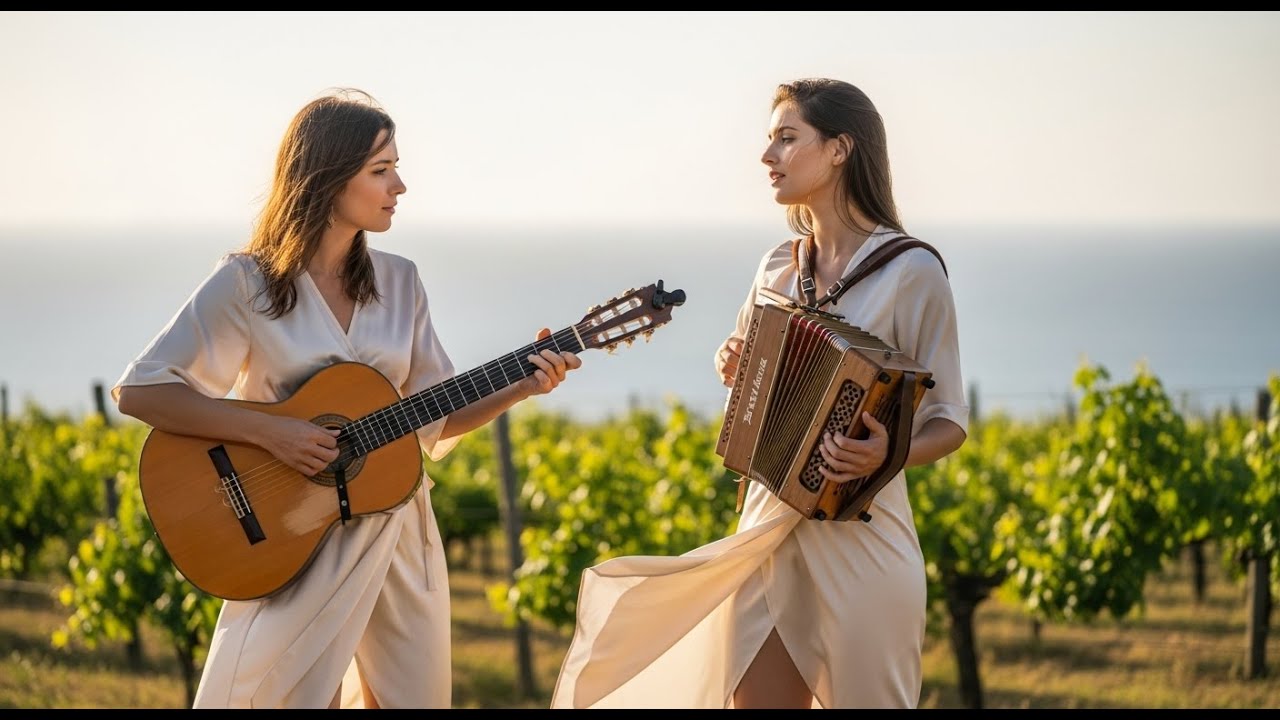 地中海の風を感じるスペインギターとアコーディオンのリラックスBGM for relaxation and warm ambience