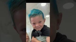 Probably don’t dye your kids hair 30 min before school 😂😬 #prank#shorts#hair#shortsfeed screenshot 4